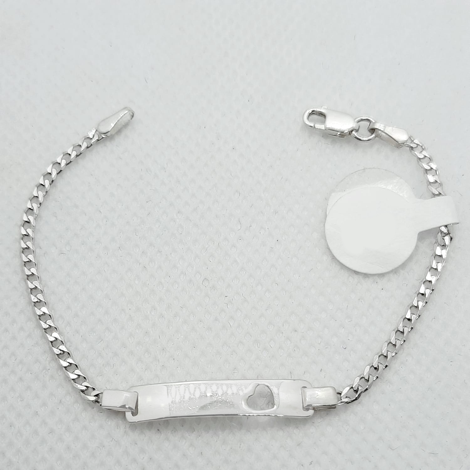 Silver Baby ID Band